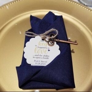 Bundle of 20 Polyester Napkins (NWT) Navy